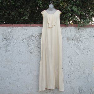 Nami cream silk evening dress M